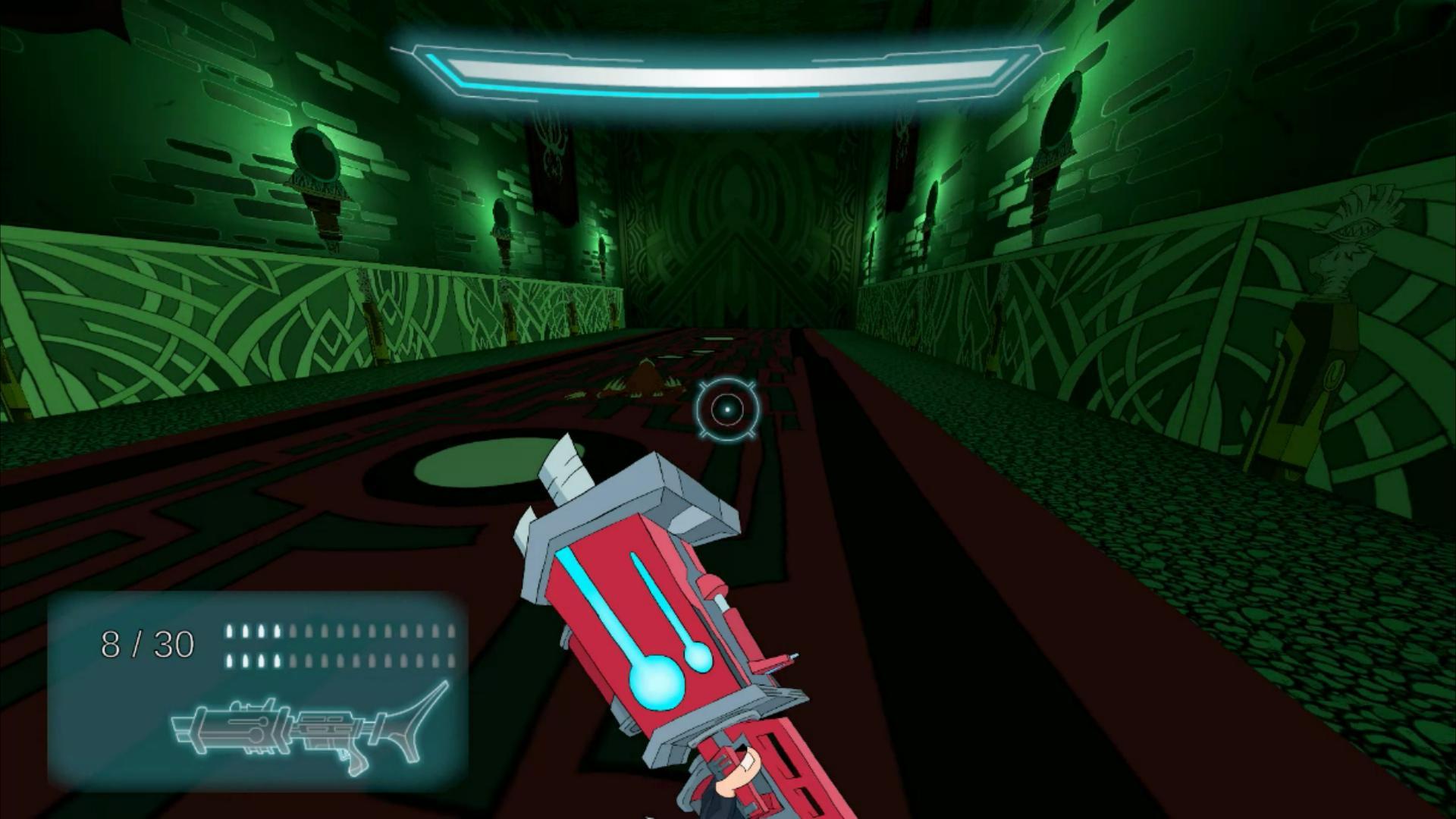 the player reloads their red machine gun